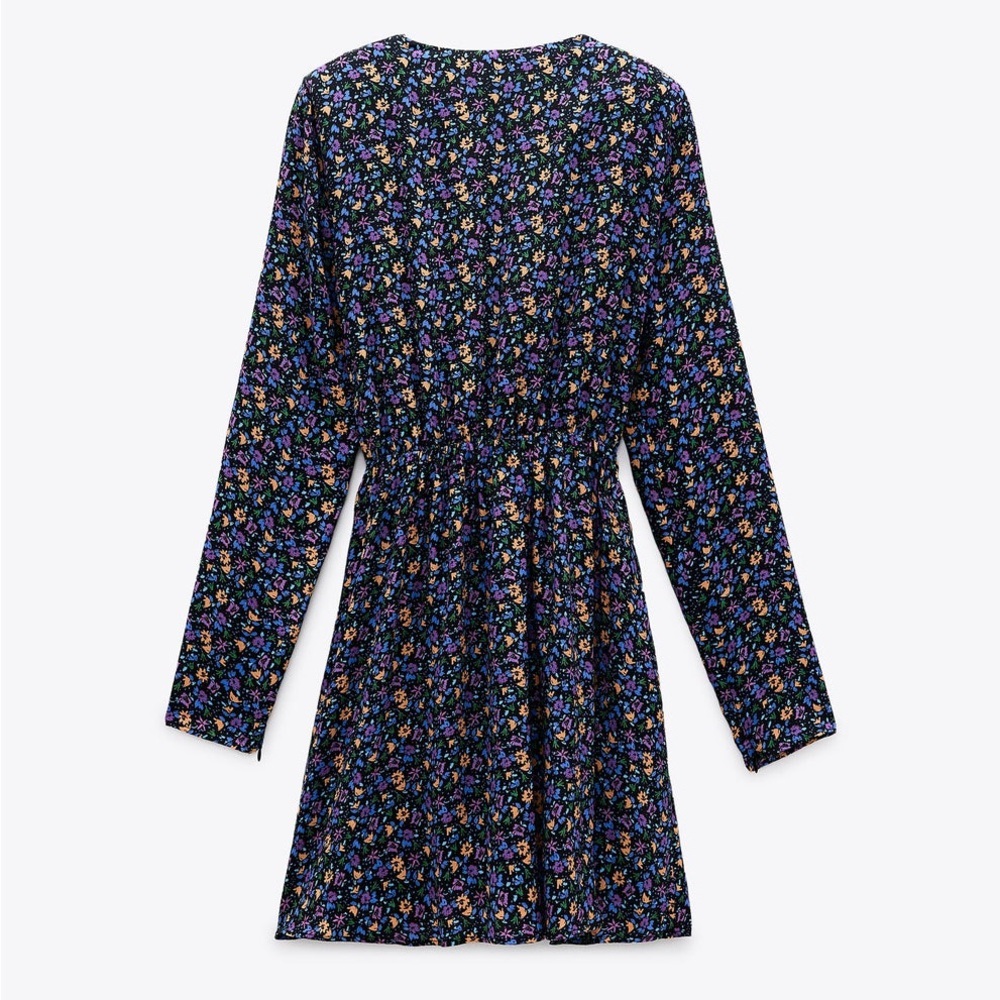 ZARA Shoulder ZARA BLUE FLORAL PRINTED Floral Print - Picture 7 of 15